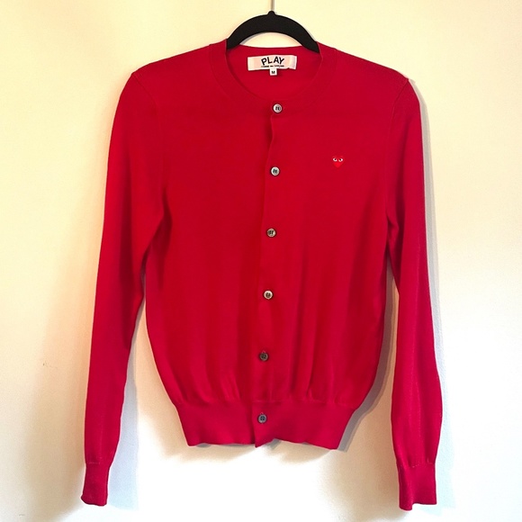 Comme Des Garçons Play Heart Cardigan - Picture 3 of 7
